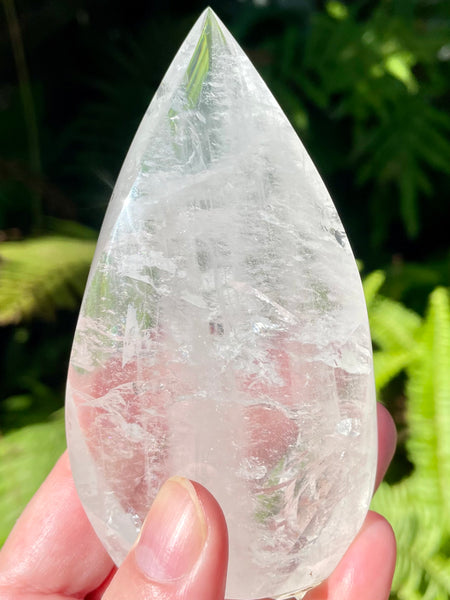 Gorgeous Clear Quartz Flame - Morganna’s Treasures 