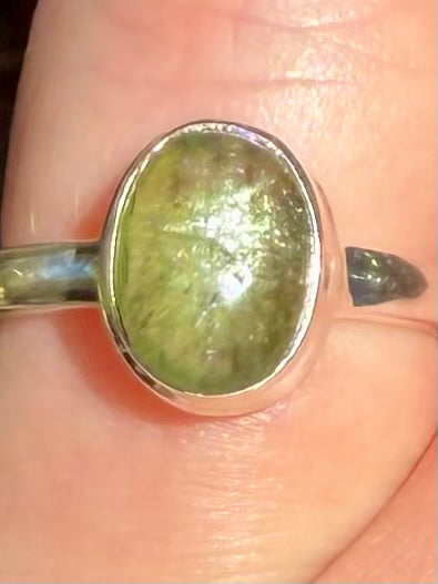 Green Kyanite Ring Size 6 - Morganna’s Treasures