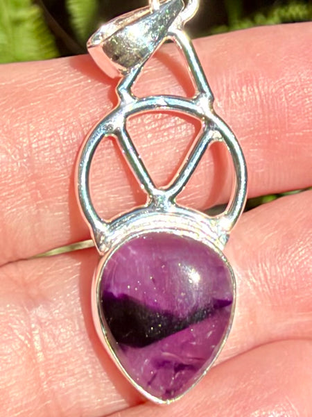 Star (Trapiche) Amethyst Celtic Pendant