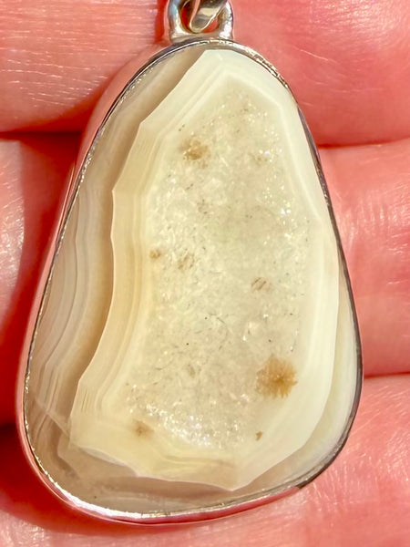 Clear Quartz Druzy Pendant