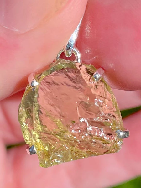 Rough Lemon Topaz Pendant - Morganna’s Treasures