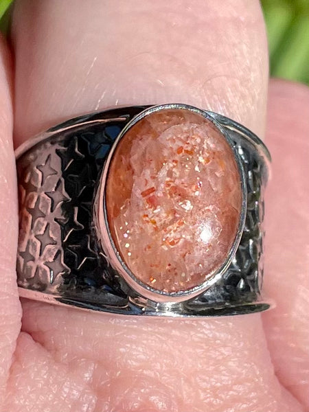 Gorgeous Sunstone Ring Size 8.5 - Morganna’s Treasures 