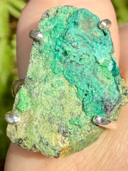 Rough Conichalcite Ring Size 7.5 - Morganna’s Treasures