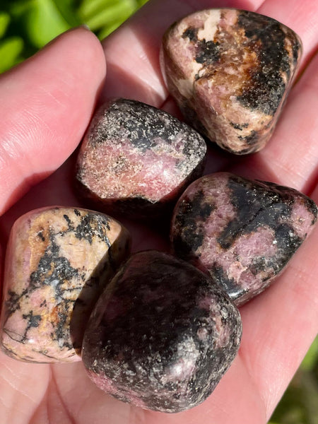 Rhodonite Tumbled Stones - Morganna’s Treasures 