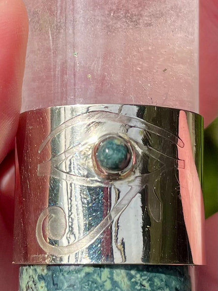Kambaba Jasper and Clear Quartz Eye of Ra Crystal Massage Wand - Morganna’s Treasures