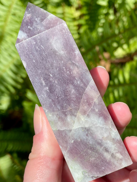 Large Lepidolite Obelisk - Morganna’s Treasures 