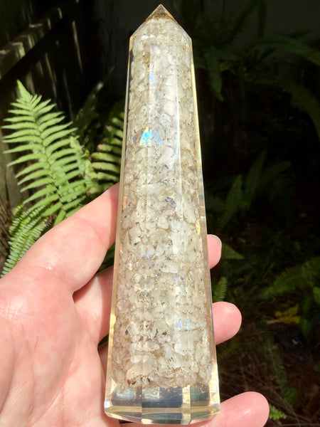 Moonstone Orgonite Tower - Morganna’s Treasures