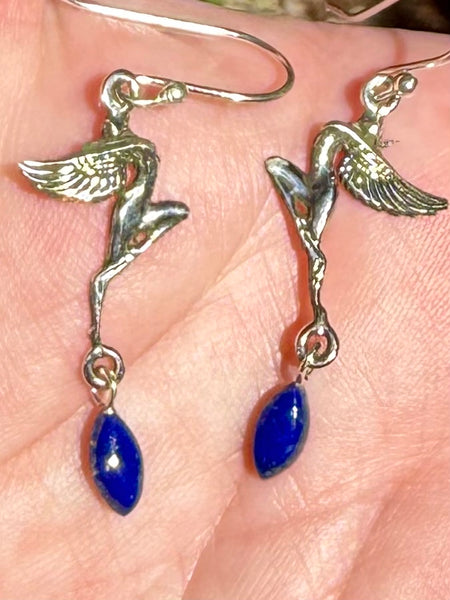 Lapis Lazuli Fairy Earrings