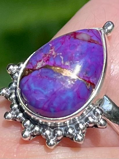 Purple Copper Turquoise Ring Size 7 - Morganna’s Treasures