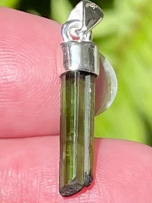 Green Tourmaline Pendant - Morganna’s Treasures 