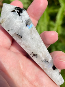 Rainbow Moonstone Crystal Healing Wand - Morganna’s Treasures 