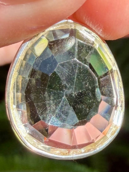 Faceted Clear Quartz Pendant