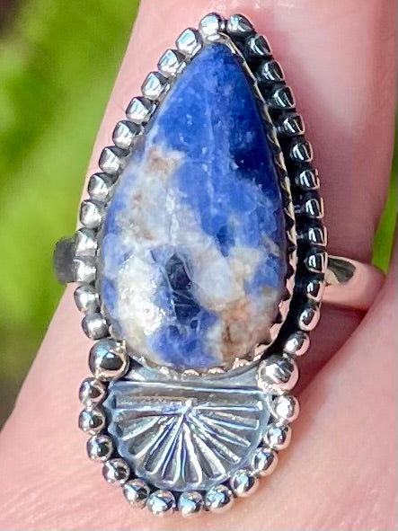 Beautiful Sodalite Ring Size 5.5
