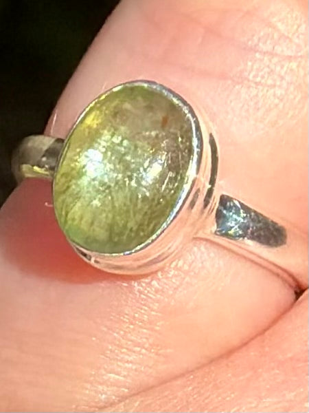 Green Kyanite Ring Size 6 - Morganna’s Treasures