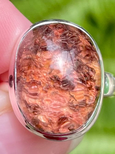 Rare Red Lepidolite Ring Size 7 - Morganna’s Treasures 