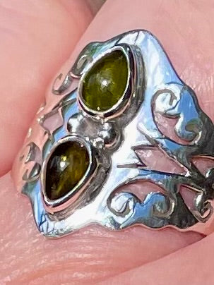 Green Tourmaline Ring Size 8 - Morganna’s Treasures 