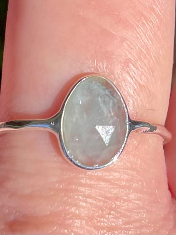 Faceted Aquamarine Ring Size 9 - Morganna’s Treasures 