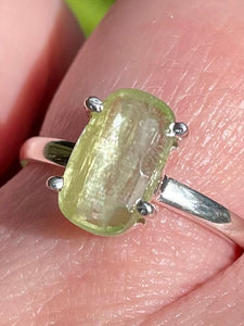 Faceted Green Kyanite Ring Size 8 - Morganna’s Treasures