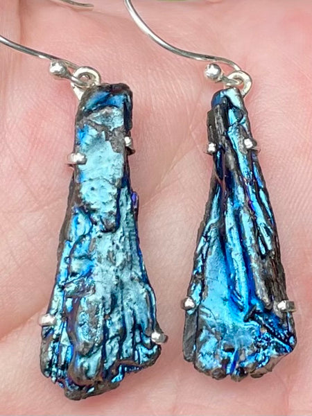 Rainbow Aura Kyanite Earrings - Morganna’s Treasures 