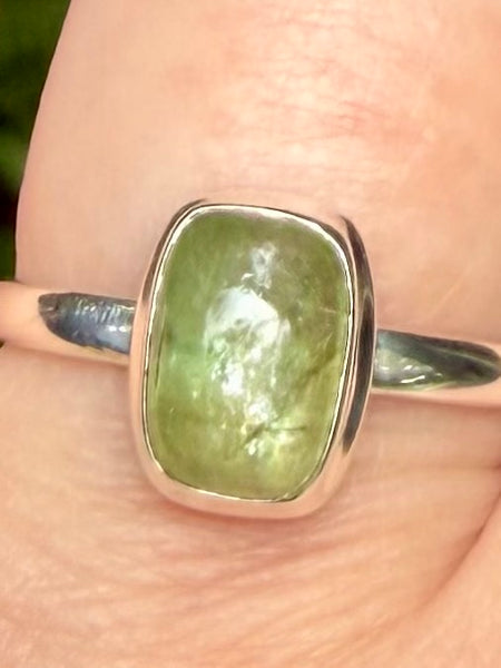 Green Kyanite Ring Size 9