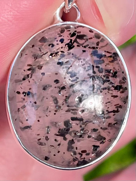 Hematite in Quartz Pendant