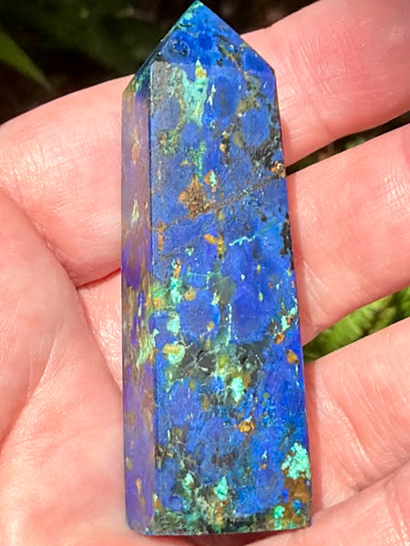 Azurite in Malachite Obelisk