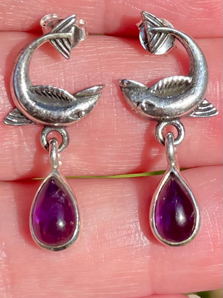 Purple Amethyst Earrings - Morganna’s Treasures