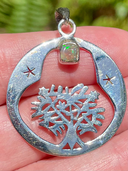 Ethiopian Opal Tree of Life Pendant - Morganna’s Treasures