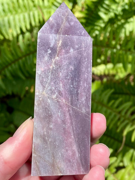 Large Lepidolite Obelisk - Morganna’s Treasures 