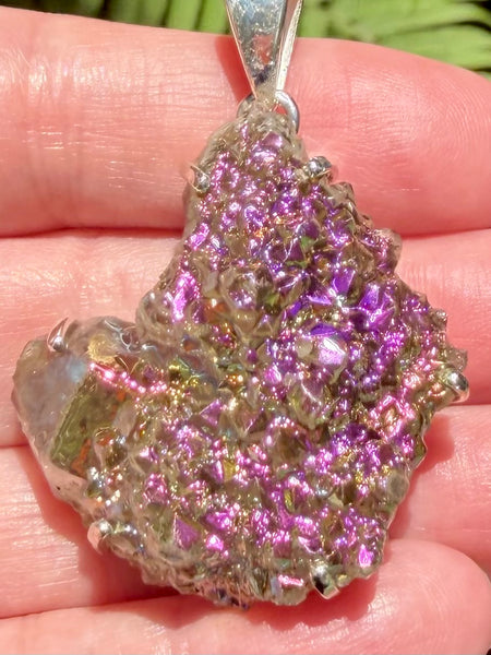 Titanium Aura Spirit Quartz Pendant - Morganna’s Treasures