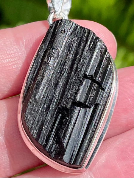 Rough Black Tourmaline Pendant - Morganna’s Treasures 