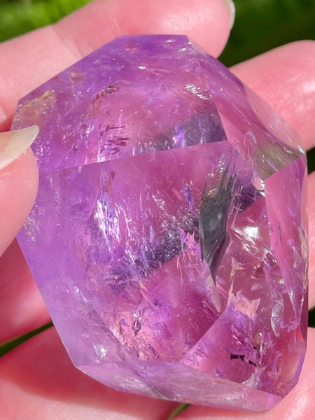 Faceted Purple Amethyst with Rainbows - Morganna’s Treasures 