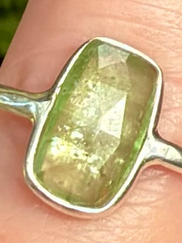 Green Kyanite Ring Size 5