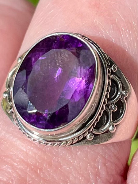 Purple Amethyst Ring Size 10 - Morganna’s Treasures 