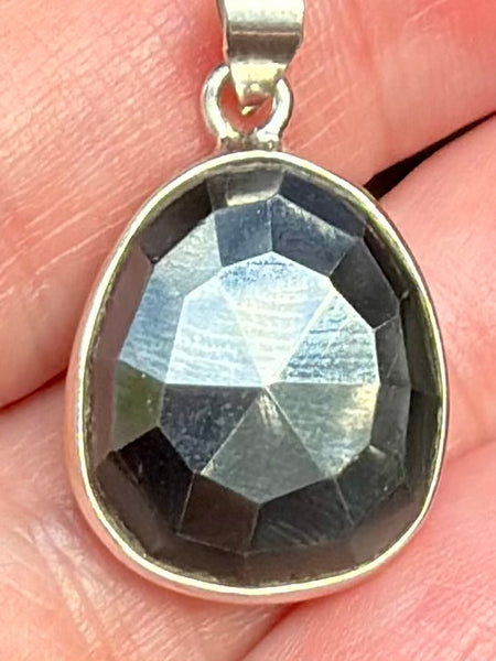 Faceted Hematite Pendant
