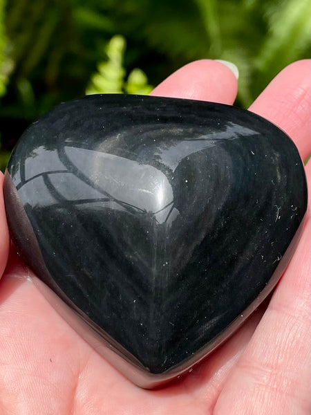 Rainbow Obsidian Heart Palm Stone - Morganna’s Treasures 