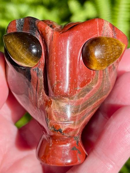 Red Jasper and Tigers Eye Alien - Morganna’s Treasures
