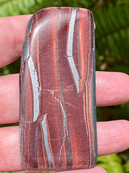 Red Tigers Eye Palm Stone from Africa - Morganna’s Treasures 