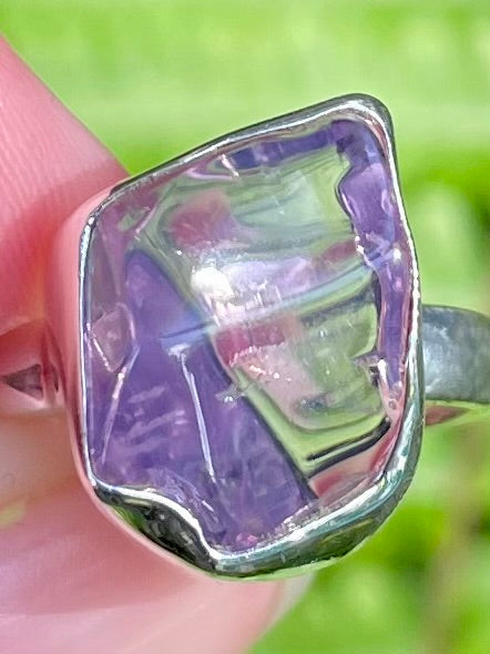 Rough Lavender Quartz Ring Size 9 - Morganna’s Treasures 