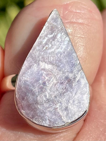 Flashy Lepidolite Ring Size 8 - Morganna’s Treasures 