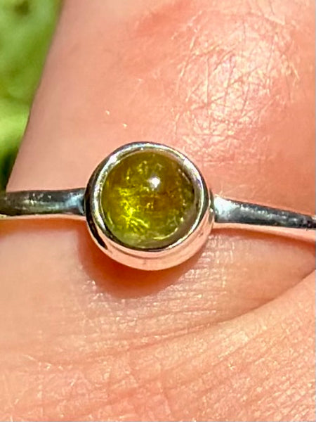 Green Tourmaline Ring Size 7.5