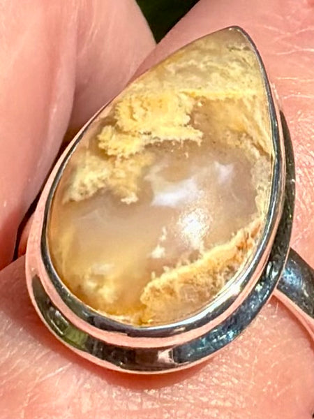 Graveyard Plume Agate Ring Size 10 - Morganna’s Treasures