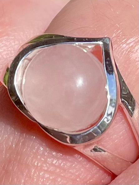 Beautiful Rose Quartz Ring Size 8 - Morganna’s Treasures 