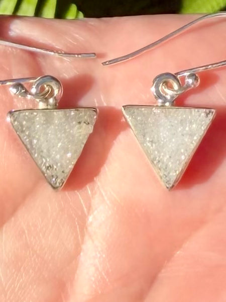 Angel Aura Quartz Druzy Earrings