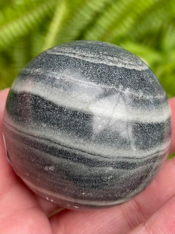 Banded Serpentine Crystal Ball - Morganna’s Treasures 