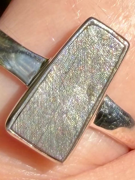 Stunning Muonionalusta Meteorite Ring Size 7 - Morganna’s Treasures