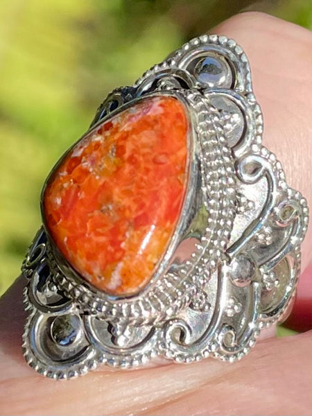 Beautiful Red Jasper Ring Size 7