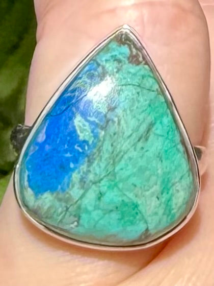 Beautiful Azurite Ring Size 6.5