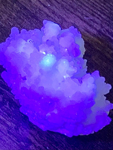 Fluorescent White Aragonite - Morganna’s Treasures 