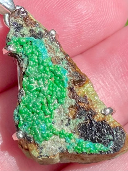 Rough Conichalcite Pendant - Morganna’s Treasures
